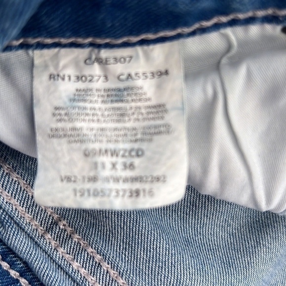 Wrangler Y2K Distressed Denim Jorts Cut-Off Bermuda Jean Shorts - Picture 9 of 16